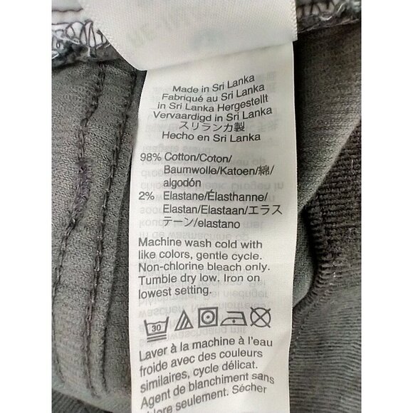 J Crew Women's 9" High Rise Skinny Fit Pants Gray Corduroy Button Fly Size 31 - Picture 9 of 12